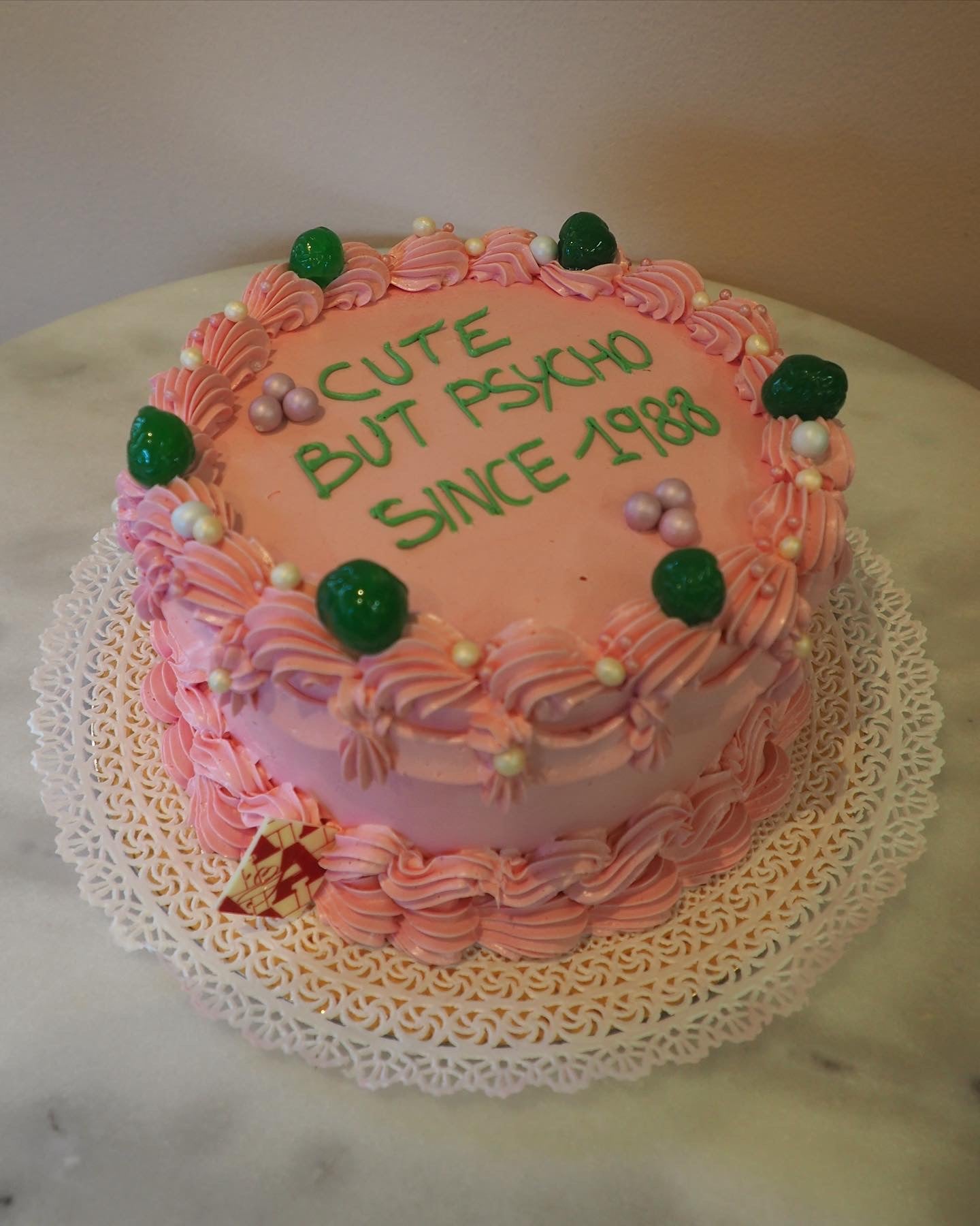 Buttercream -ciliegine verdi-